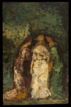 Trois femmes sous les arbres by Adolphe Joseph Thomas Monticelli