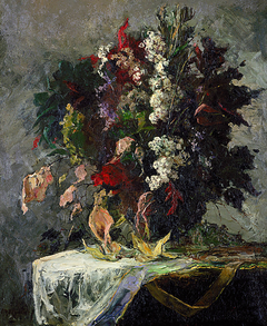 Untitled (floral still life) by Edward Mitchell Bannister