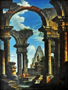 Roman Ruins by Giovanni Paolo Panini