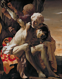 St Sebastian Tended by Irene and her Maid by Hendrick ter Brugghen