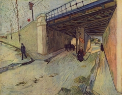 Railway Bridge over Avenue Montmajour, Arles by Vincent van Gogh