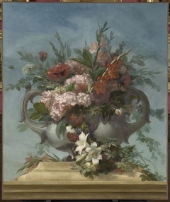 Vase de fleurs by Alexis-Joseph Mazerolle