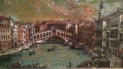 Venecia, Puente de Rialto by Giorgio de Chirico