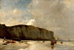 View Along the Norman Coast by Eugène Isabey