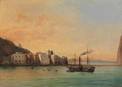 View of Ischia from the Sea by Jean-Charles-Joseph Rémond
