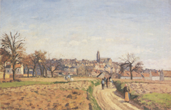 View of Pontoise by Camille Pissarro