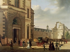 View of the Main Entrance to the Royal Museum by Étienne Bouhot
