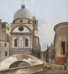 View to the Maria dei Miracole und Santa Maria Nova churches in Venice
