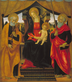 Virgin and Child between Saint Peter and Saint Paul by Vincenzo Frediani