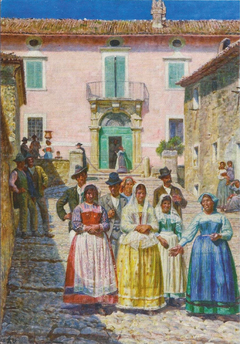 Wedding procession in Civita d'Antino.