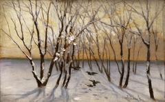 Winter Landscape by Gyula Aggházy