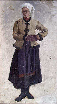 Woman in local Costume by Frederik Collett