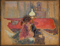 Woman with a Lamp by Pierre Bonnard