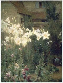 A Cottage Garden by Walter Osborne