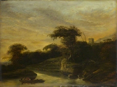 A Landscape with a River at the Foot of a Hill by Jacob Willemsz de Wet