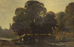 A View of Eton and the Fellows Eyot by William James Müller