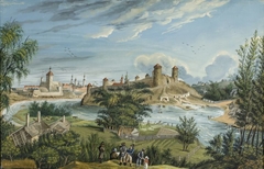 A view on Narva by Karl August Senff