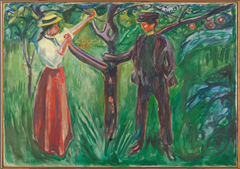 Adam and Eve by Edvard Munch