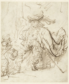 An Actor as Capitano by Rembrandt