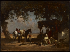 An Arab Encampment by Gustave Achille Guillaumet