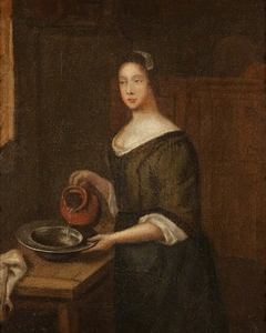 An Interior with a Servant Girl by Anonymous