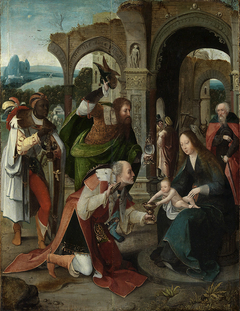 Anbetung der Heiligen Drei Könige by Antwerpener Meister