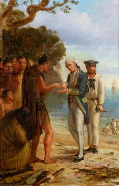 Arrival of Captain Cook; An incident in the Bay of Islands, 29 November 1769 by Kennett Watkins