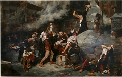 At the Feet of the Saviour', Slaughter of the Jews in the Middle Ages by Vicente Cutanda Toraya