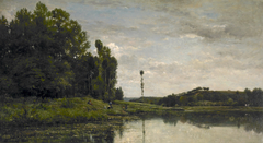 Banks of the Oise at Auvers by Charles-François Daubigny