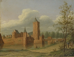 Batestein Castle near Vianen by Jan Jacob Teyler van Hall