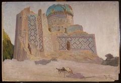 Bibi-Khanym Mosque in Samarkand. From the journey to Turkestan by Jan Ciągliński