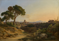 Blick auf Rom mit Sankt Peter von der Villa Doria-Pamphill by Georg Köbel
