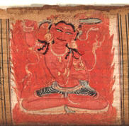 Bodhisattva Manjushri, Leaf from a dispersed Ashtasahasrika Prajnapramita (Perfection of Wisdom) Manuscript by Anonymous