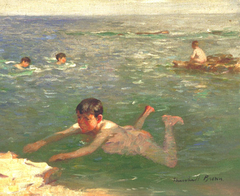 Boy Swimming by William Marshall Brown