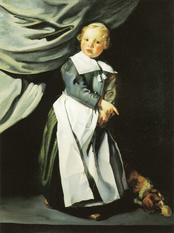 Boy with a Top and Dog