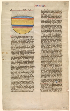 Brazen Sea, one of six illustrated leaves from the Postilla Litteralis (Literal Commentary) of Nicholas of Lyra by Anonymous