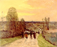Bretons on the Road by Maxime Maufra