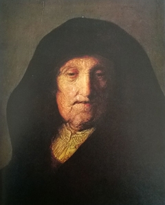 Bust of an old woman (Rembrandt's mother) by Rembrandt