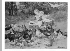 children + chickens