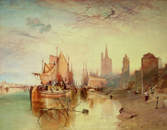 Cologne: The Arrival of a Packet-Boat: Evening by J. M. W. Turner