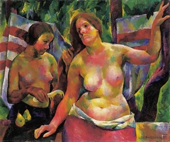 Combing (Woman Combing, The Artist's Wife) by Vilmos Aba-Novák