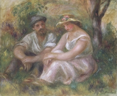 Conversation by Auguste Renoir