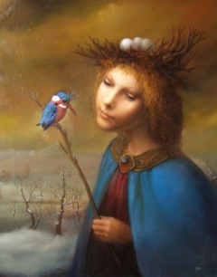 Диалог с птицей / Dialogue with a bird by Igor Lazarev