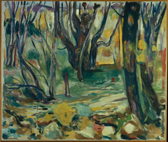 Elm Forest in Autumn by Edvard Munch