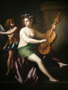 Érato, muse de l'Élégie by Giovanni Baglione