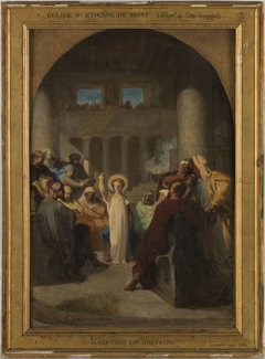 Esquisse pour l'église Saint-Etienne-du-Mont : Jésus chez les docteurs by Felix Henri Giacomotti
