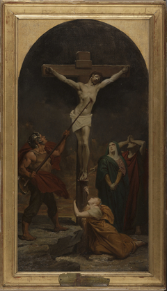 Esquisse pour l'église Saint-Louis-en-l'Ile : Le Christ en Croix by Jules Dauban