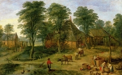 Farmyard by Jan Brueghel the Younger