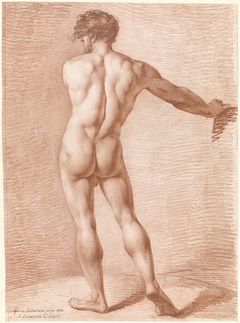 Figuurstudie van staand naakt by Jean Augustin Daiwaille