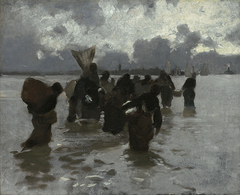 Fisherwomen Returning by John Singer Sargent